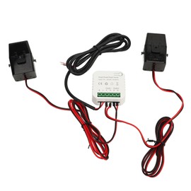 Smart Energy Meter for Tuya Consumption Monitor Power Electricity Usage App Monitoring Single Phase with 2 120ACT Clamp Current Transformer 90‑250VAC