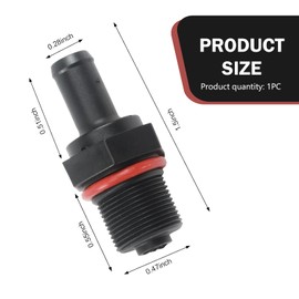 DACIRTY Genuine Hyundai PCV Valve, One Way Exhaust Valve, OEM #26740-2G000 29651 PCV490 0450404 6P1359 267402G000, Retrofit Replacement Part, Compatible with Hyundai Genesis Kia (Black)