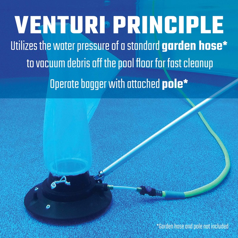 Valterra Blue Devil B5115 Pro Pool Leafbagger with Garden Hose