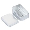 Practical Soap Box with Lid Aluminum Travel Soap Storage Case