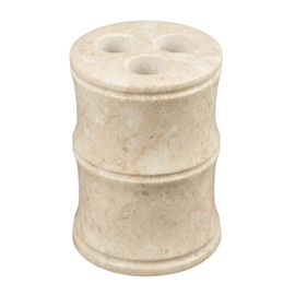 Creative Home Makeup Brush Holder Organizer, 3-1/4" Diam. x 4-1/2" H, Champagne (Beige)