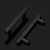 Probrico 1 Pack| 3" Hole Centers Flat Black Modern Cabinet