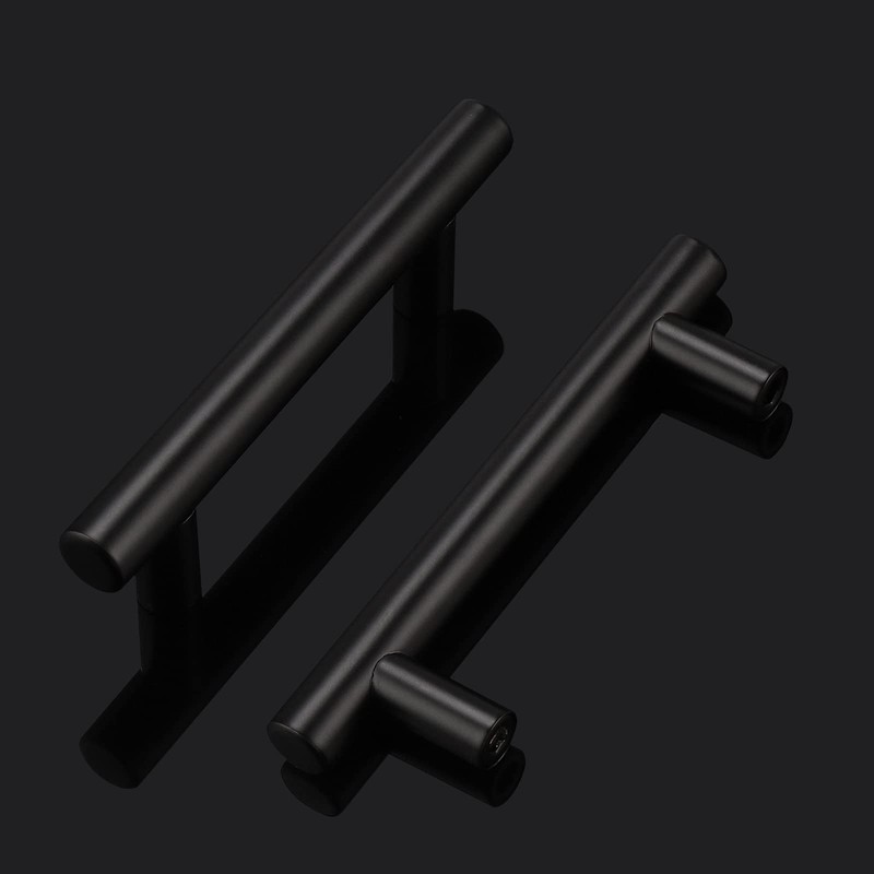 Probrico 1 Pack| 3" Hole Centers Flat Black Modern Cabinet