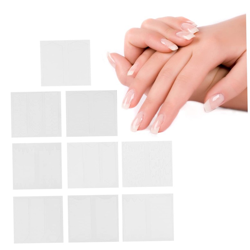 Ipetboom Nail Gems Sticker Sheets 42pcs Manicure Decorative Strips Beautiful