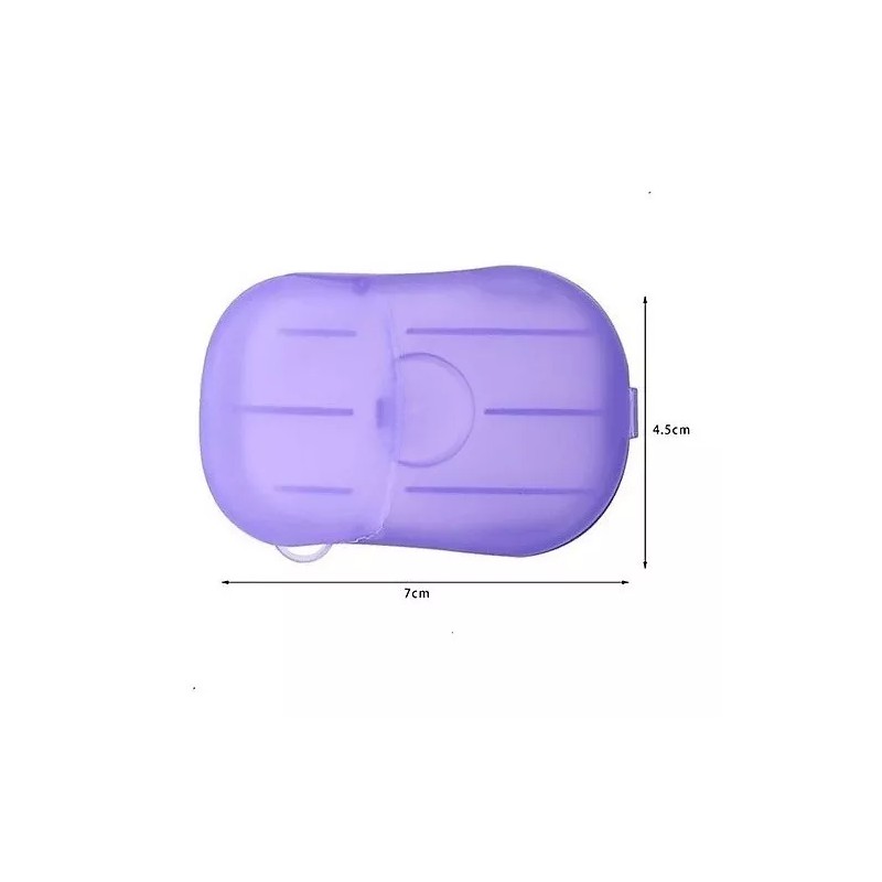 JABON PORTATIL 20 Estuches Jabon En Laminas - Viaje Estuche