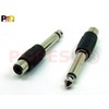 POPESQ® 2 pcs. Jack Adaptor RCA Female 6.35 mm Mono