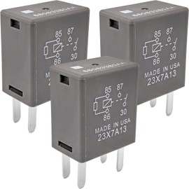 3-Pack 68083380AA Relay - 35A 12VDC 4-Pin SPST Automotive Relay - Compatible with Select Chrysler/Jeep Vehicles (for Jeep Wrangler, Dodge Ram) - Fixes Fuel Pump, Cooling Fan & P0699/P0113 Codes
