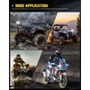 Motorcycle LED Fog Lights Auxiliary Driving Light 60W 18000LM Dual
