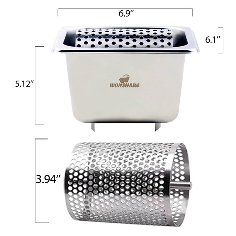 W WONSHARE Butter Roller,304 Stainless Steel Butter dispenser for bread,