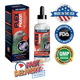 VITOFARMA CALCIUM VITAMIN-D3 For PIGEON & BIRDS MAGNESIUM EXTRA STRENGTH DROPPER 60 ML