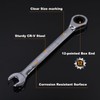 Egofine 26pcs Ratchet Wrenches Set, Wrench Set Metric and Standard,