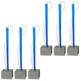 Joewuzun 6 Pcs Base Plugs for Baseball Field Heavy Duty Baseball Base Plugs for Softball Field Strong Base Plugs with Whiskers Anti Tearing Baseball Base Plugs with Tassels (Blue)