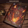 Trading Card Binder - 3D Embossed PU Leather Album with