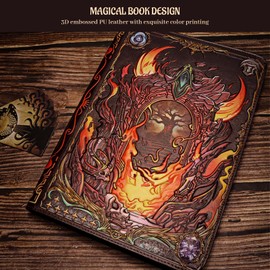 Trading Card Binder - 3D Embossed PU Leather Album with Zipper, 9-Pocket & Side-Loading Folder Holds 360 Cards Holder, Storage & Display Case for MTG, TCG, Sport & Collectible Card (Orange)