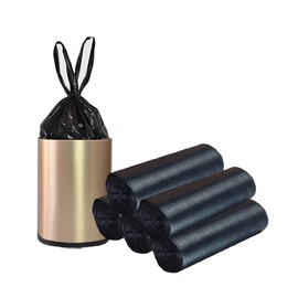 Small Black Trash Bags,100 Counts Thicken Value 4 Gallon Trash Bag,Small Garbage Bags with Handle for Home Office Kitchen Bathroom Trash Can 1