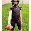 COOLOMG Youth Padded Compression Shirt Football Rugby Rib Chest Protector