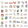 Cartoon ABA Stickers 50 Pack Laptop Stickers,Vinyl Waterproof Stickers for