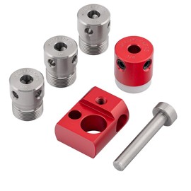 Woodpeckers Cam-A-Line Dowel Jig Parts, 1/4 Inch Drill Guides, Drill Stop Collar, Pin & Stop Block