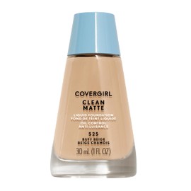 CoverGirl Base de Maquillaje Líquida Clean Matte, Buff Beige, 30 ml