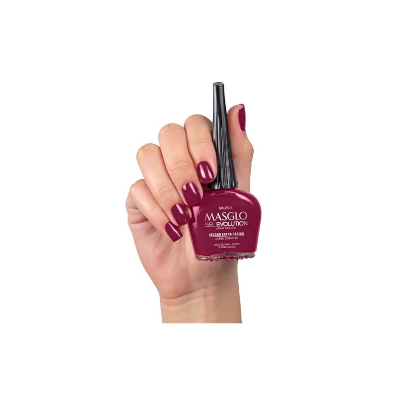 Masglo Esmalte de Uñas Gel Evolution Secado Extra Rápido 13,5mL,