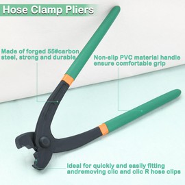 LEONTOOL Clamp Hose Band Pliers, Hose Clamp Pliers, Hose Band Clip Pliers, Spring Hose Clip Pliers, Car Clamp Pliers, Easy Crimping of Ear Clamps, Single Ear Clamp Hose Band, For Car Repair, Disassembly, Maintenance, Replacement, Inspection, Work, Remova