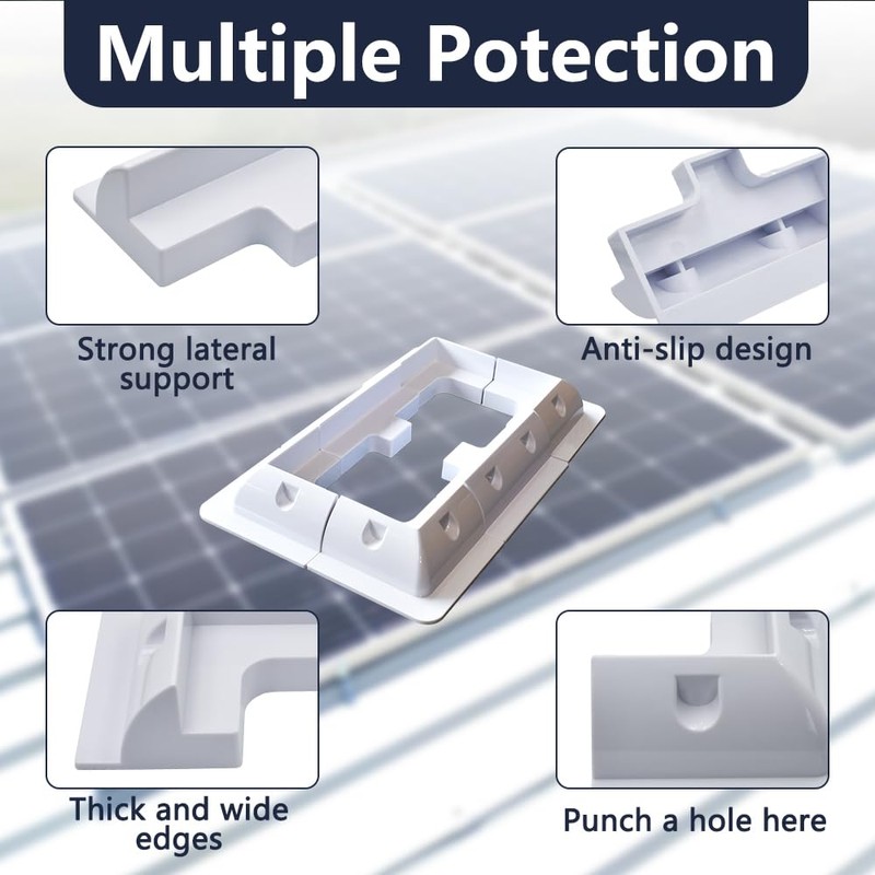 Trisinger Solar Panel Mounting Brackets, PC Corner Bracket Solar Panel