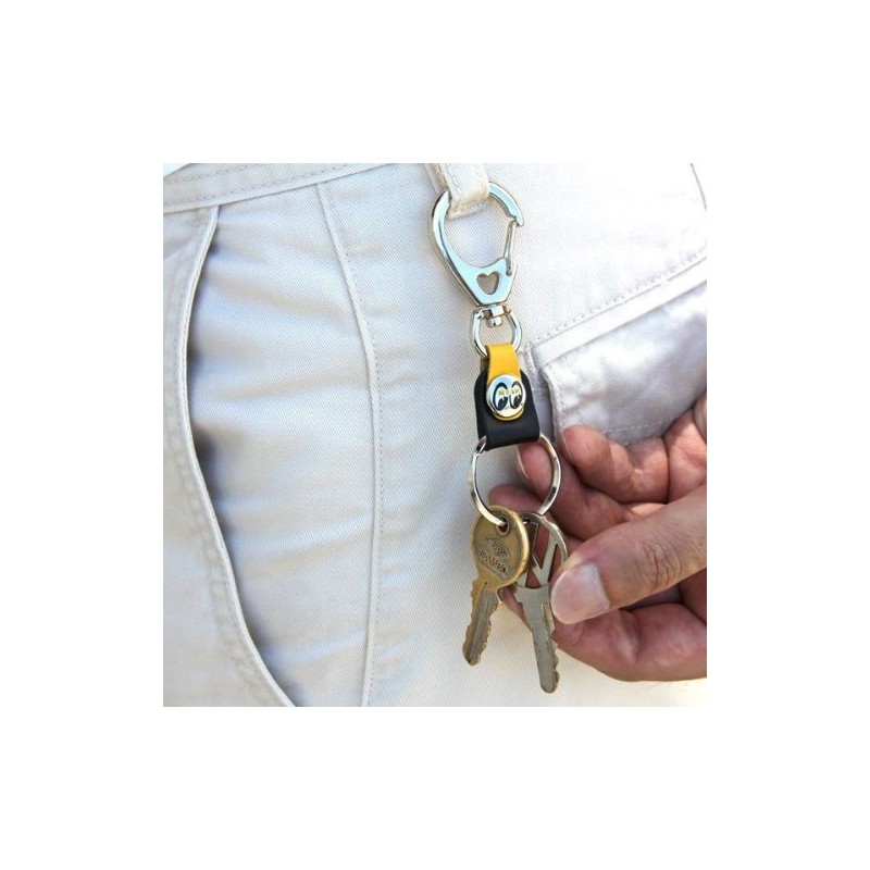 MOONEYES ムーンアイズ MOON ハートクリップ キーホルダー MOON Heart Clip Key Holder