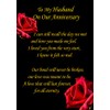 to My Husband' Anniversary Verse Poem Greeting Card