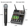 Bomaite BO4-M Portable Karaoke Microphone Mixer System Set, 4 Channel
