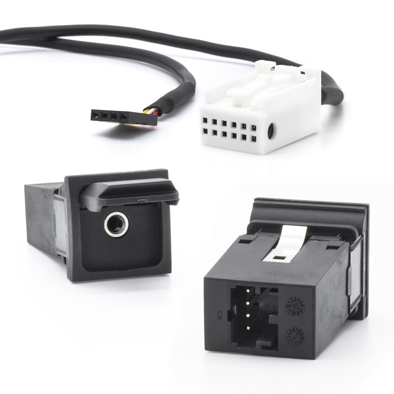 Adapter-Universe AUX Panel Socket Adapter Cable for VW Radio RCD