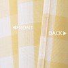 CAROMIO Cafe Curtains 24 Inch, Yellow and White Buffalo Plaid