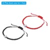 PATIKIL Baseball Bracelets, 2 Pcs Braided Baseball Gifts Adjustable Wristbands