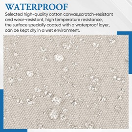 Canvas Patch 5.5 x 8 Inches 6Pcs Self-Adhesive Waterproof Canvas Patch Kit for Repairing Tents,Sofas,Boat Covers,Camping Chair,Awnings,Car Seats.（White）