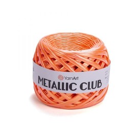 YarnArt Metallic Club Super Bulky - Hilo de playera – 100% poliéster, 6.35 oz / 180 gr, 60 años/55 metros, colores brillantes para bolsos, alfombras, bolsas de noche elegantes, ganchillo (8129)