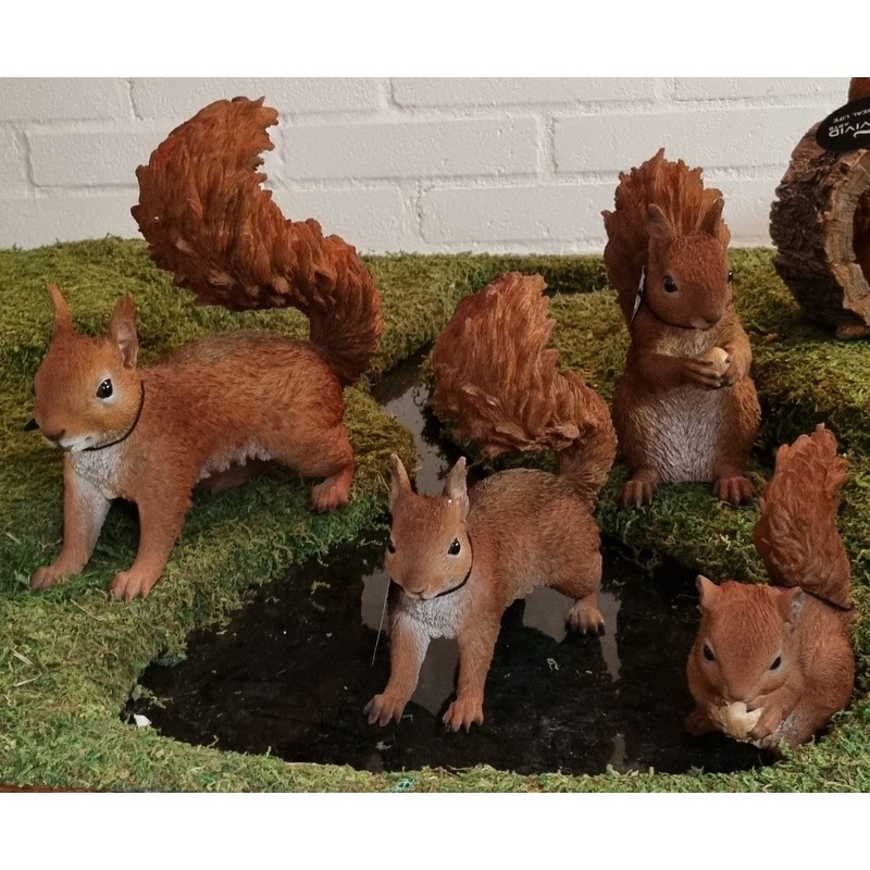 Real Life Running Red Squirrel | Resin Decoration for Home