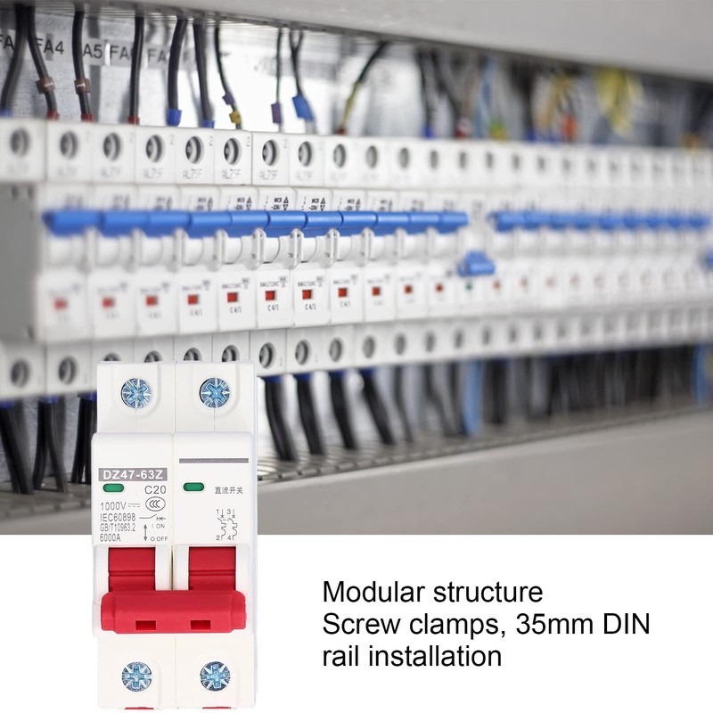 Circuit Breaker 2P DC 1000V 20A Solar PV System Isolator