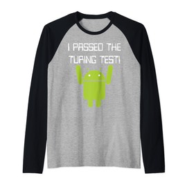 Funny Nerdy I Passed the Turing Test Robot Computer Science Raglan Baseball Tee