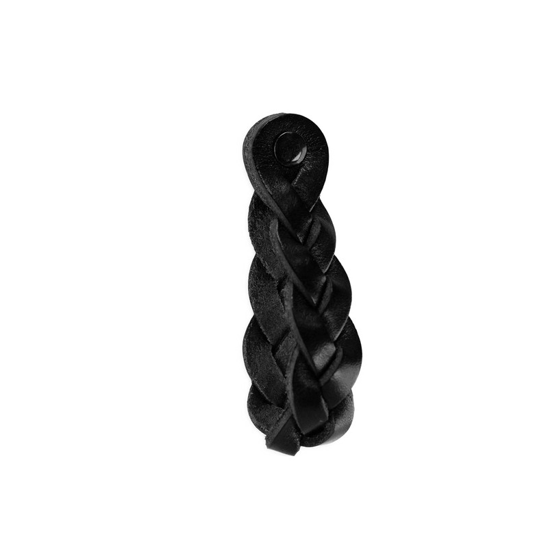 Brute Strength - Leather Drawer Pulls - Braided - Black
