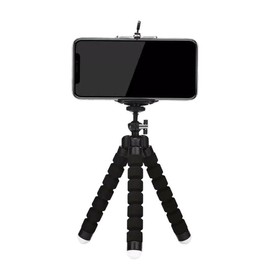 Smartphone Tripod, Selfie Tripod, Flexible, Small, Lightweight, Rotatable Mini Tripod, Convenient to Carry, Mobile Phone/Digital Camera/Camcorder/Projector, (Black) Smartphone Tripod