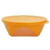 Tupperware Mediterrano C141 Serving Bowl with Window 2.5 L Orange