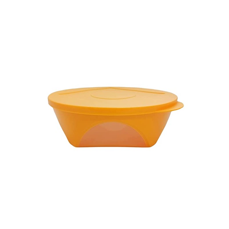 Tupperware Mediterrano C141 Serving Bowl with Window 2.5 L Orange