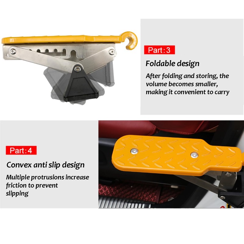 Car Door Step Feet Stand Roof Rack Door Latch Step