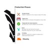 Tank Pad Sticker Compatible with Honda Transalp 2025 Colour: Yellow