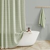 BTTN Boho Shower Stall Curtain - 48x72 Narrow Linen Ultra