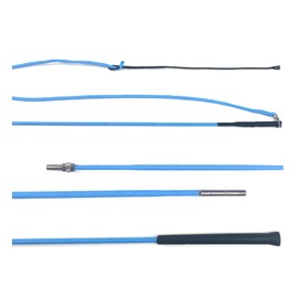 JA Horse Lunging Whip Lunging 180/200 cm Separable Dismountable Two-Piece for Screwing Together (180 cm, Yes Basic Handle Sky Blue)