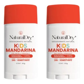 2 Desodorantes Niños En Barra Natural Unisex - Kids - Mandar Mandarina                                                                                