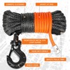 Aomifunny Synthetic Winch Rope,1/4" x 50 ft 10000Lbs Winch Rope