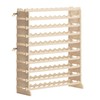 DlandHome 100 Bottle Stackable Wine Rack, 10 Tier Freestanding Modular