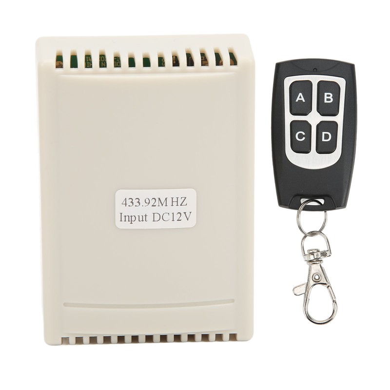 Wireless Relay Remote Control Switch 4 Channel Controller Set Kit