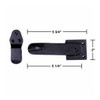Renovators Supply Manufacturing Door Latch 5 3/4 in. Black Wrought